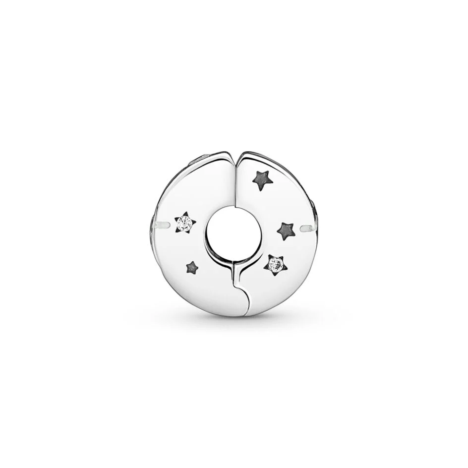 Stars & Galaxy Clip Charm Hallmarked S925 Sterling Silver - Image 3