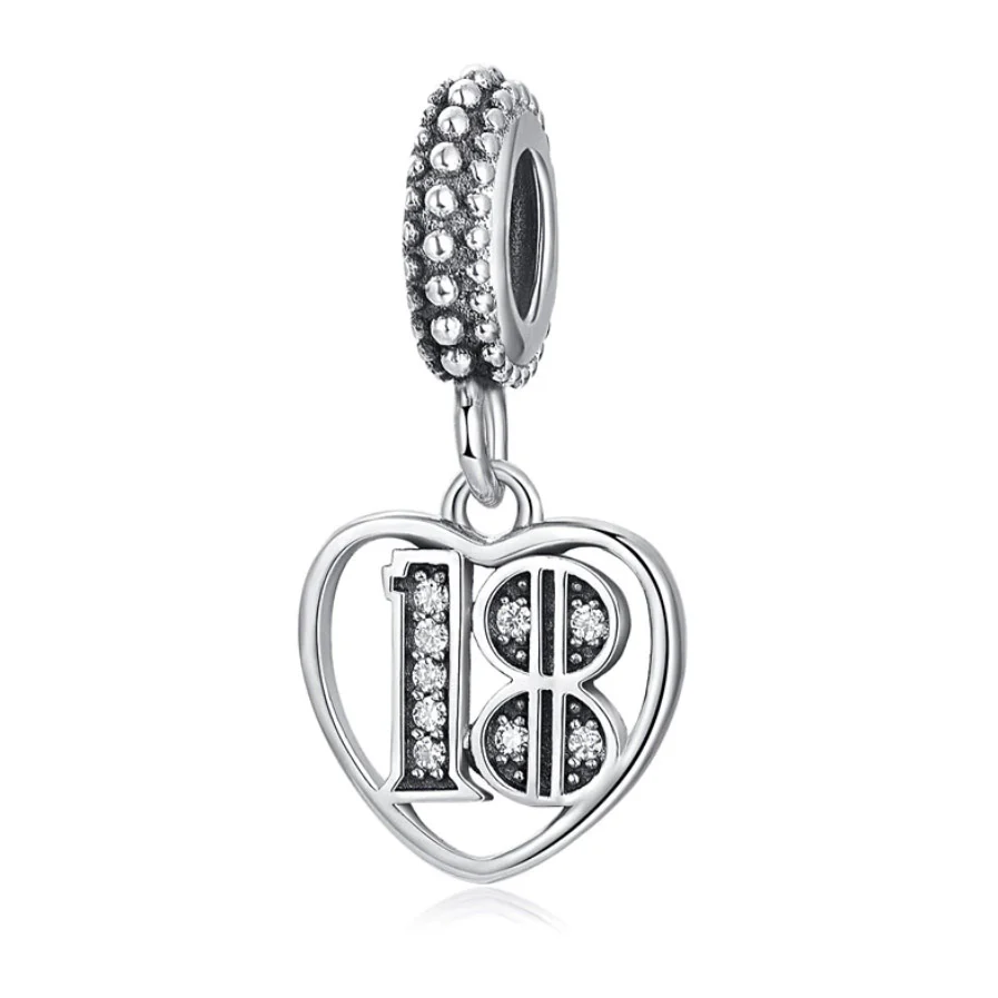 S925 Charms 15th,16th,18th,21st,30th,40th,50th,60th Birthday Dangle Sterling Silver Charms - Image 4